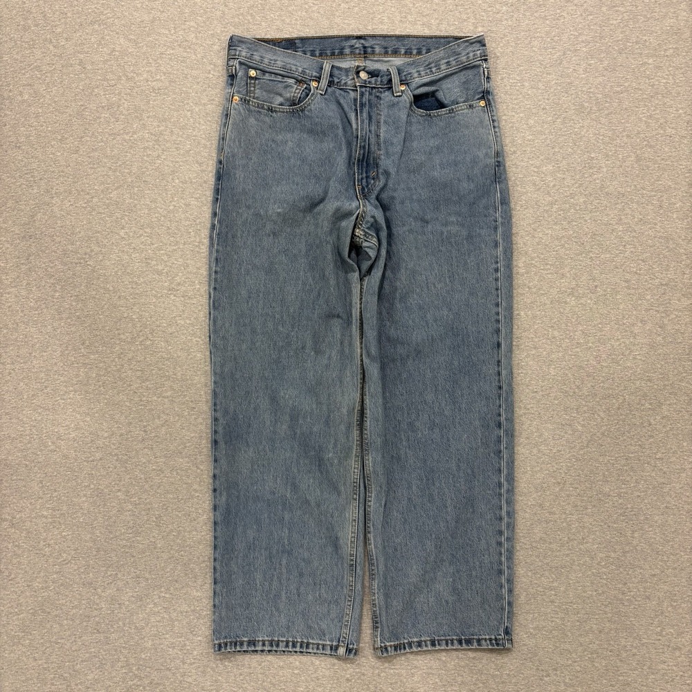 Levi's 578 Baggy Jeans Men's Size 34x32 (Fits 35x30) Blue Medium Wash Denim